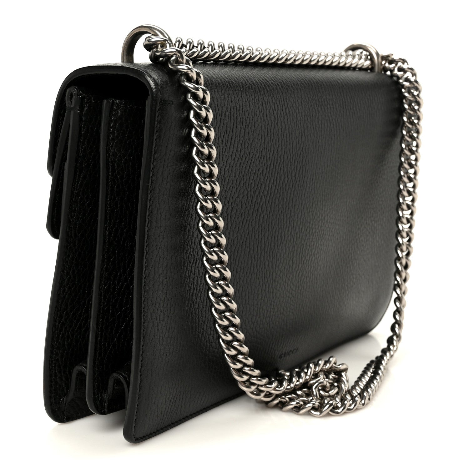 Gucci Pebbled Calfskin Small Dionysus Shoulder Bag Black 3 of 11
