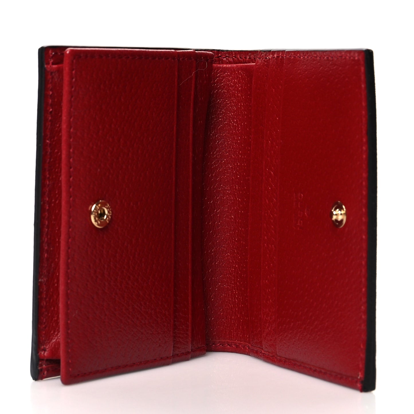 GG Supreme Monogram Tian Card Case Beige Multicolor Red