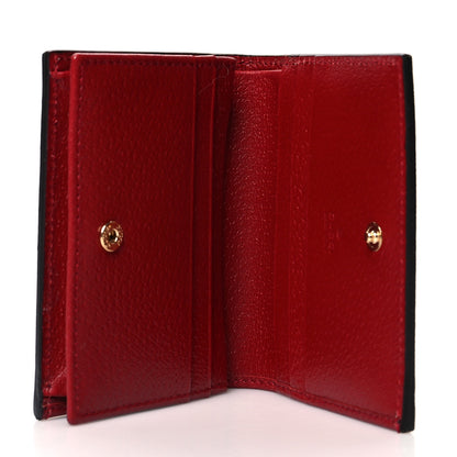 Gucci GG Supreme Monogram Tian Card Case Beige Multicolor Red 5 of 7