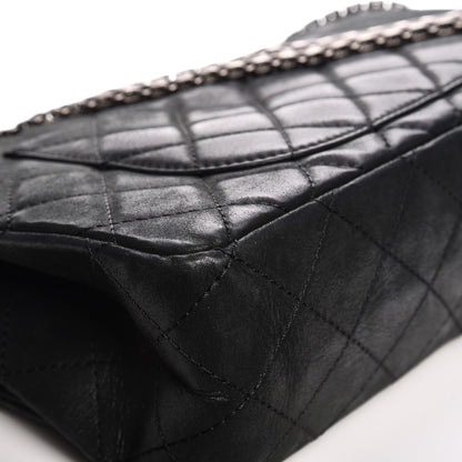 Chanel Iridescent Calfskin Quilted 2.55 Reissue 227 Flap Black 10 of 12