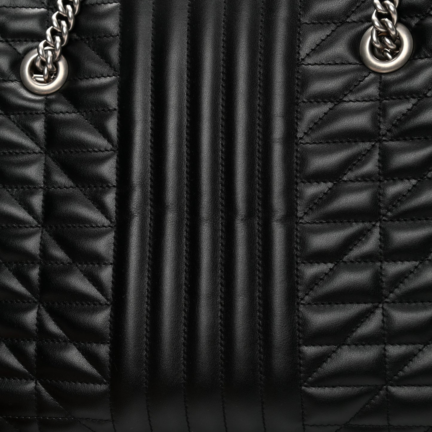 Calfskin Matelasse Aria Medium GG Marmont Shoulder Tote Black