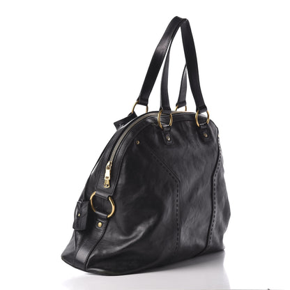 Saint Laurent Calfskin Oversized Muse Black 3 of 9