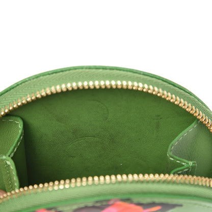 Louis Vuitton Vernis Roses Chapeau Coin Purse Vert Tonic 6 of 8