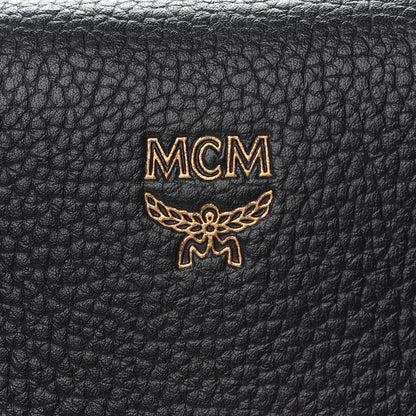 MCM Grained Calfskin Large Milla Tote Black 6 of 11