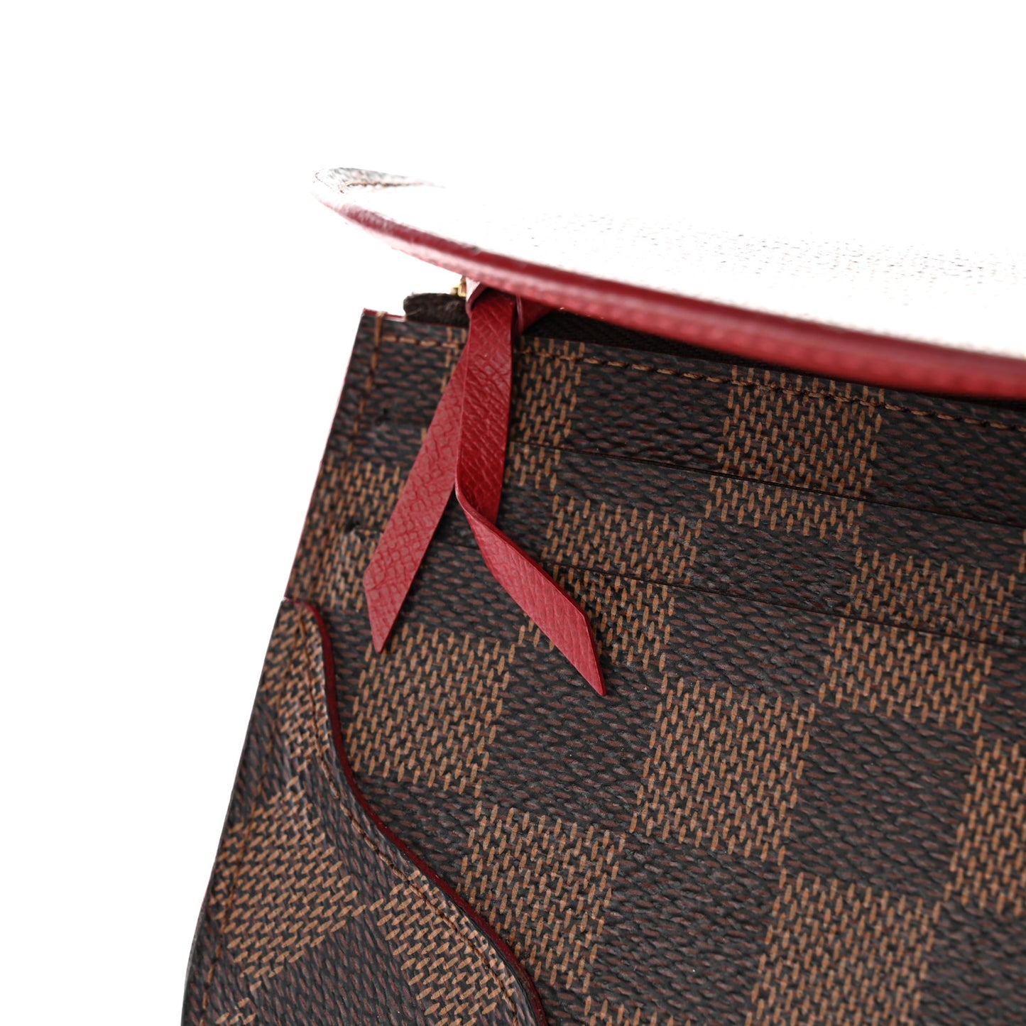 Damier Ebene Caissa Wallet Cherry