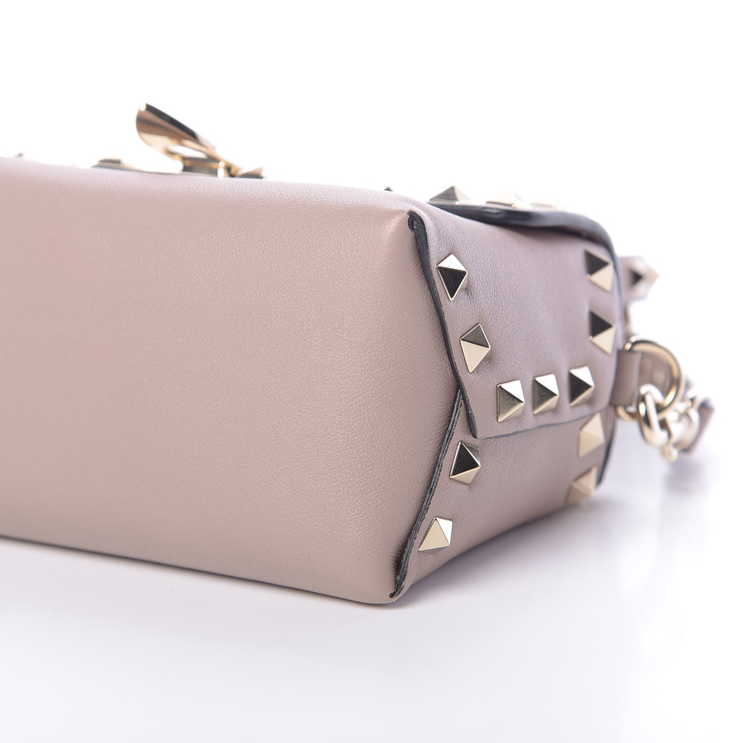 Valentino Garavani Vitello Mini Rockstud Crossbody Bag Poudre 9 of 9