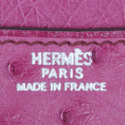 Hermes Ostrich Agenda Cover Fuchsia w Inserts 8 of 9