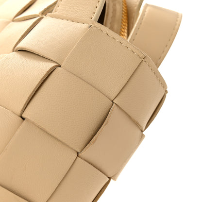 Bottega Veneta Lambskin Maxi Intrecciato Bowling Cassette Shoulder Bag Porridge 12 of 15