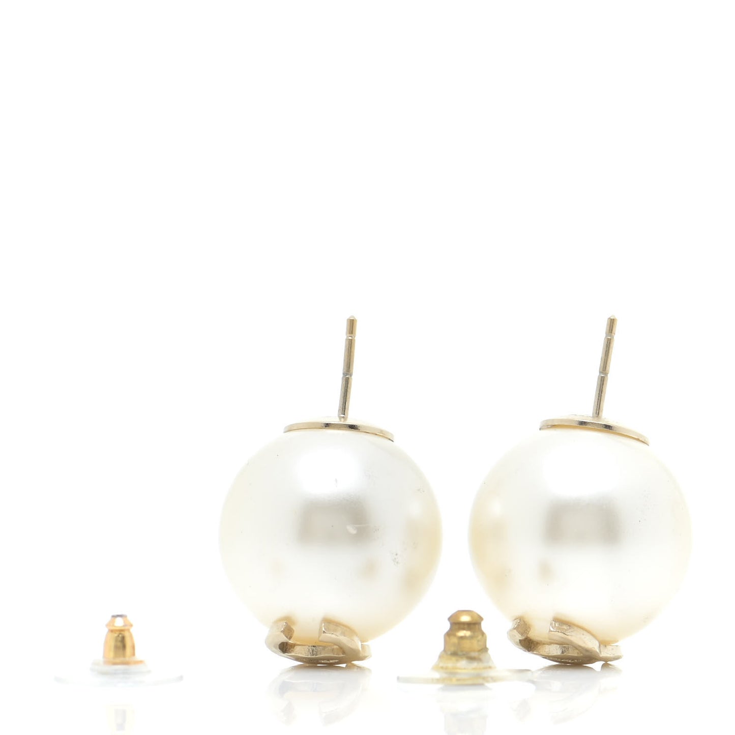 Pearl CC Large Earrings Gold
