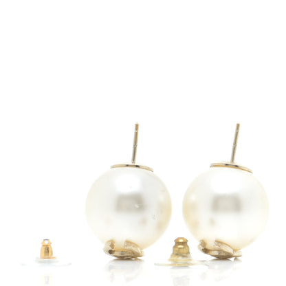 Chanel Pearl CC Large Earrings Gold 3 of 5