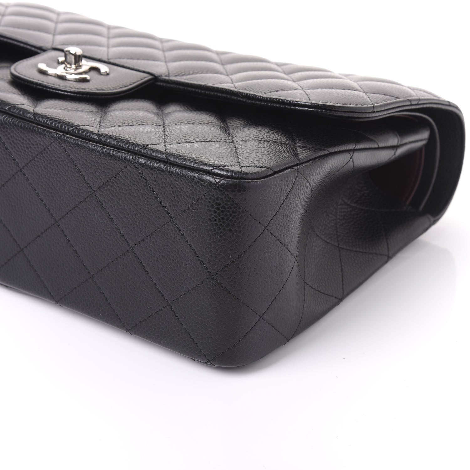 Chanel Caviar Quilted Jumbo Double Flap Black 6 of 10