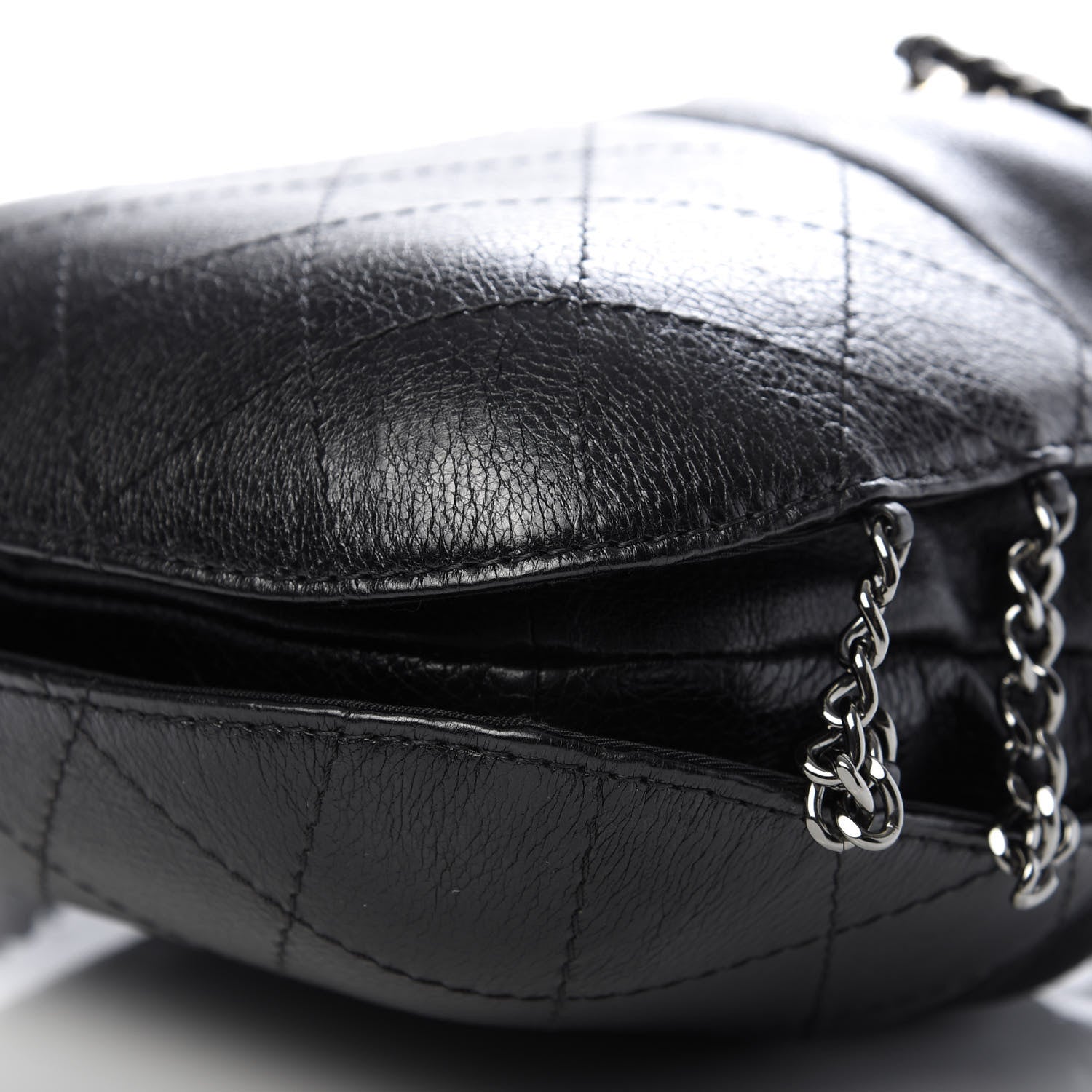 Chanel Calfskin Quilted Small Gabrielle Bucket Black 7 of 9