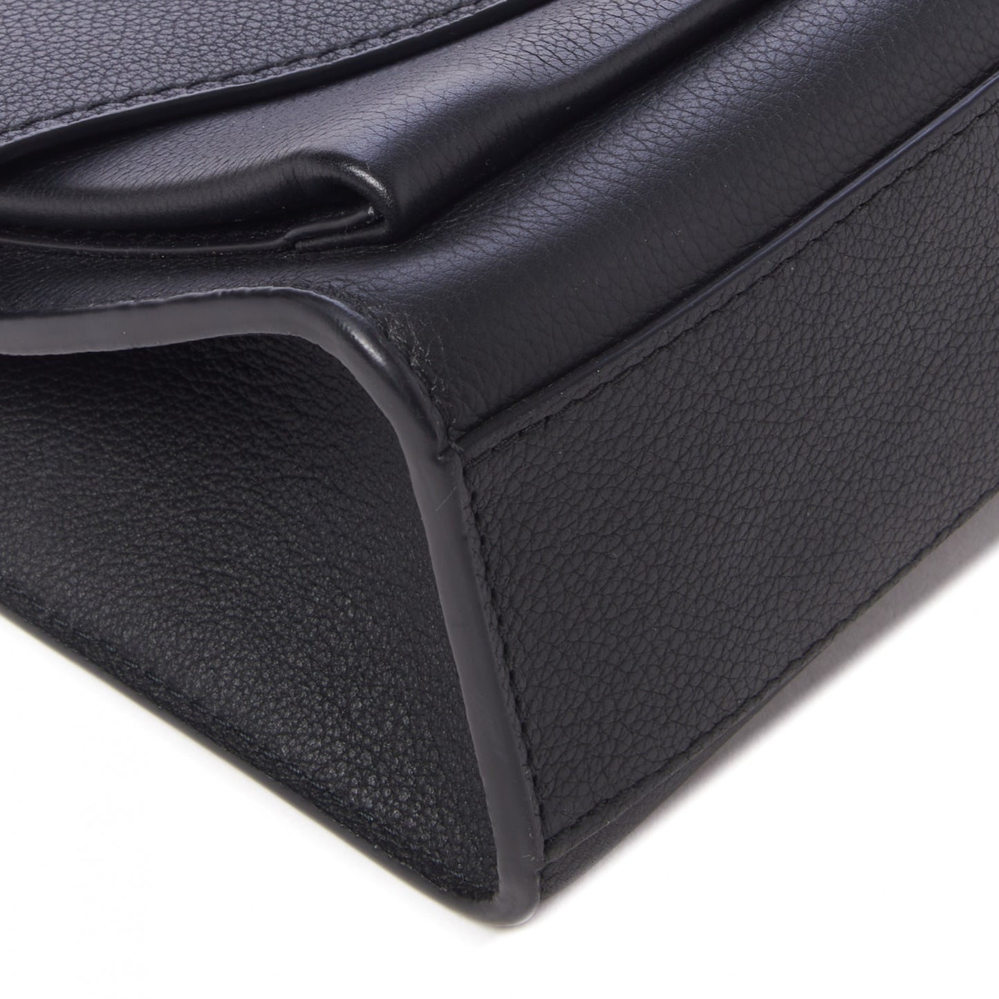 Soft Calfskin My Lockme Chain Bag BB Black