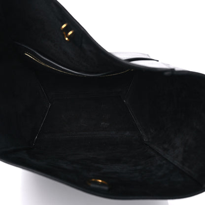 Celine Soft Grained Calfskin Sangle Bucket Bag Black 5 of 11