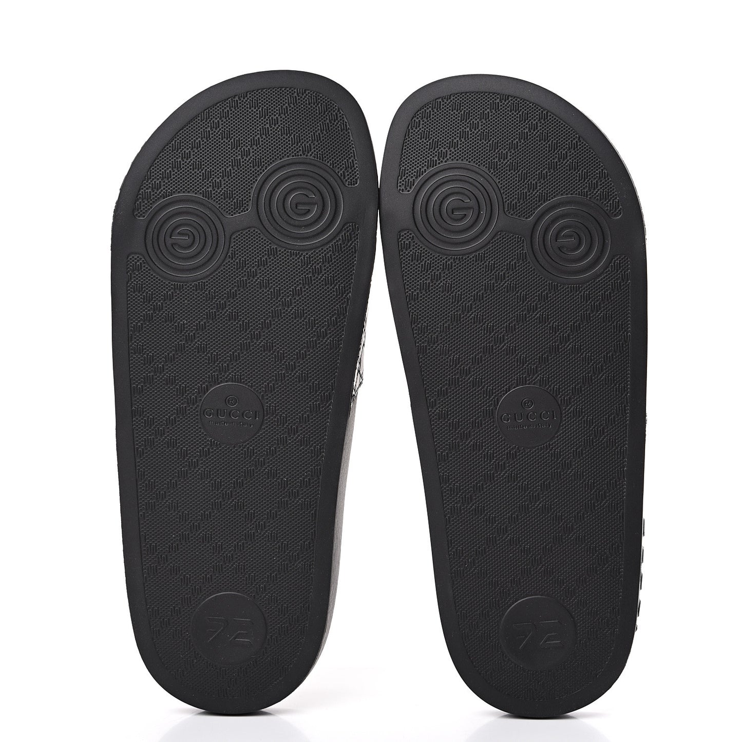Microguccissima Slide Sandals 35 Black