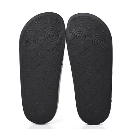 Gucci Microguccissima Slide Sandals 35 Black 5 of 8