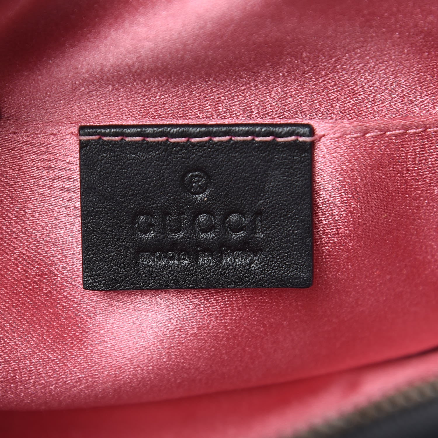 Gucci Velvet Matelasse GG Marmont Belt Bag 95 38 Black 6 of 10