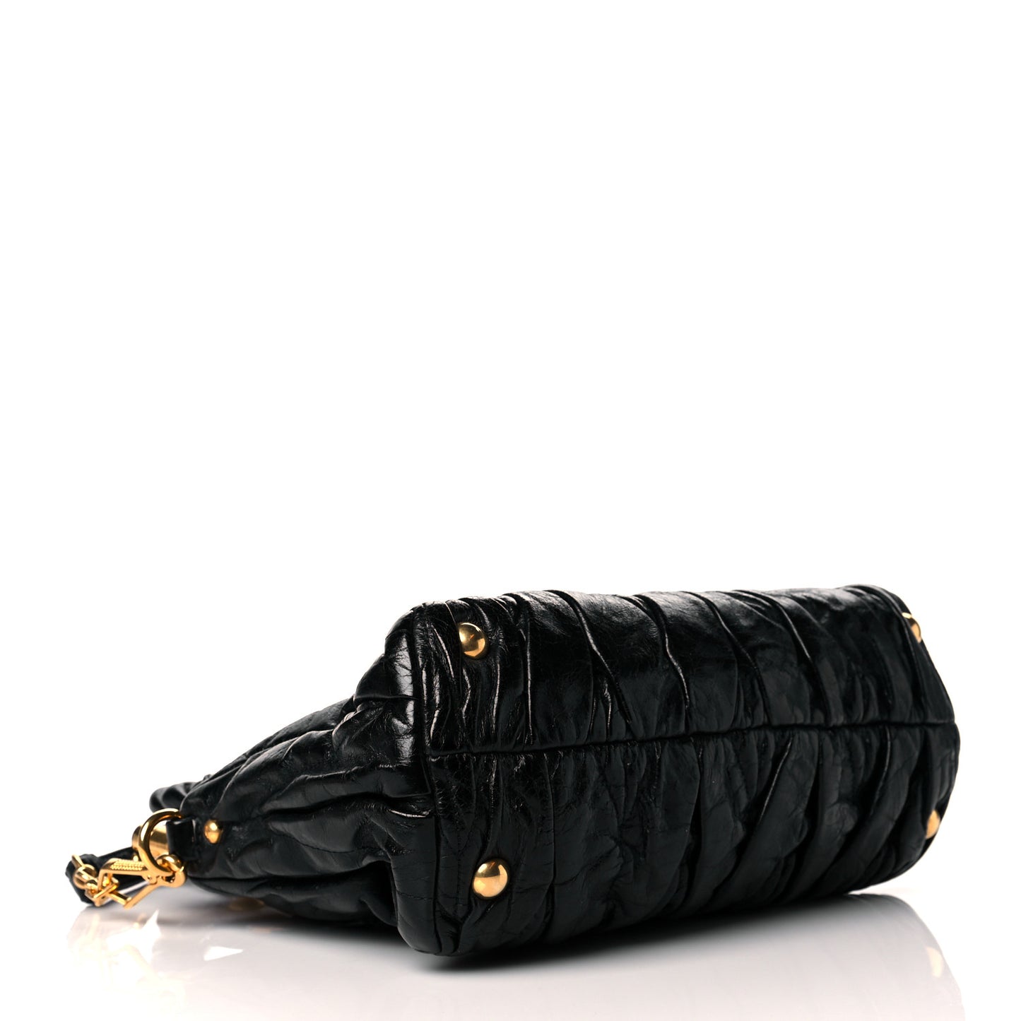 Nappa Matelasse Lux Top Handle Satchel Black