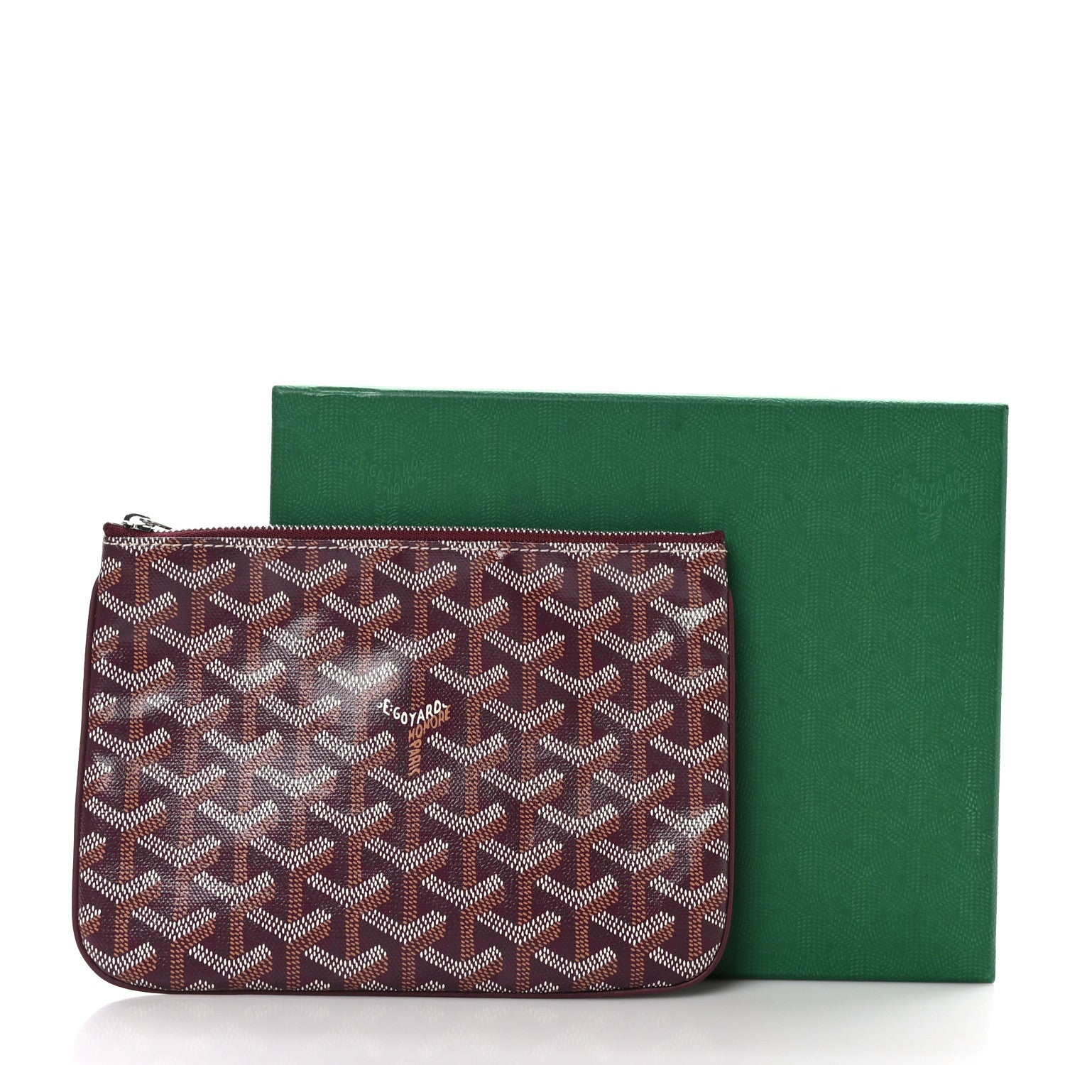 Goyard Goyardine Senat Pochette PM Burgundy 7 of 7