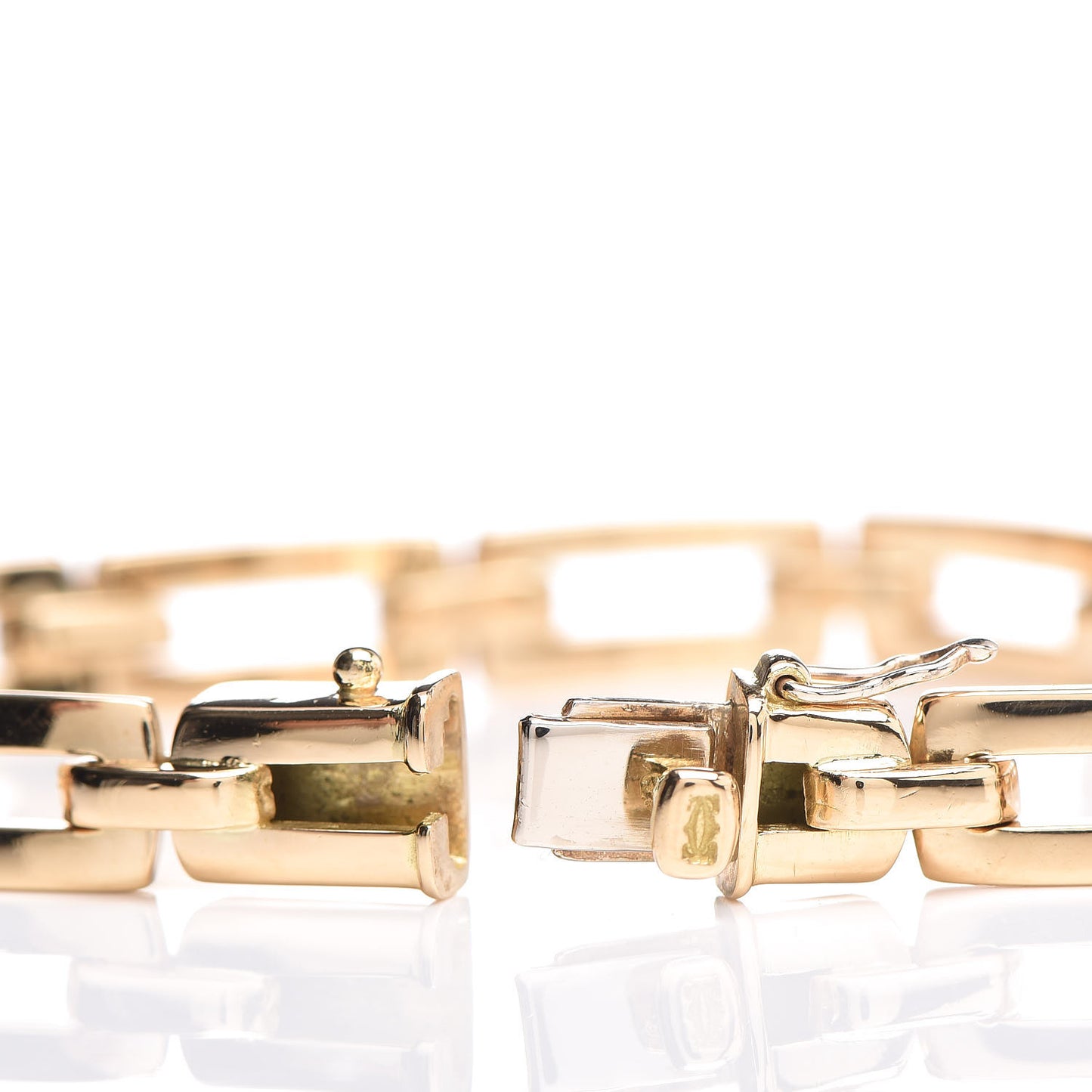 18K Yellow Gold Maillon Panthere Link Bracelet