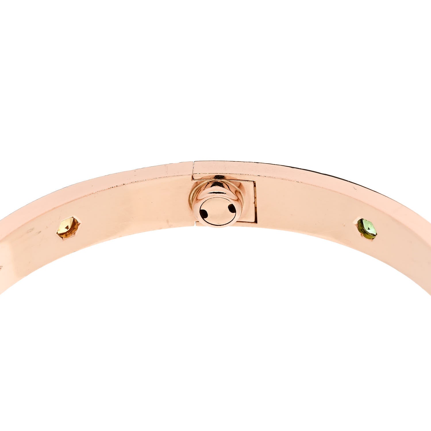 Cartier 18K Pink Gold Sapphire Garnet Amethyst LOVE Bracelet 17 8 of 9
