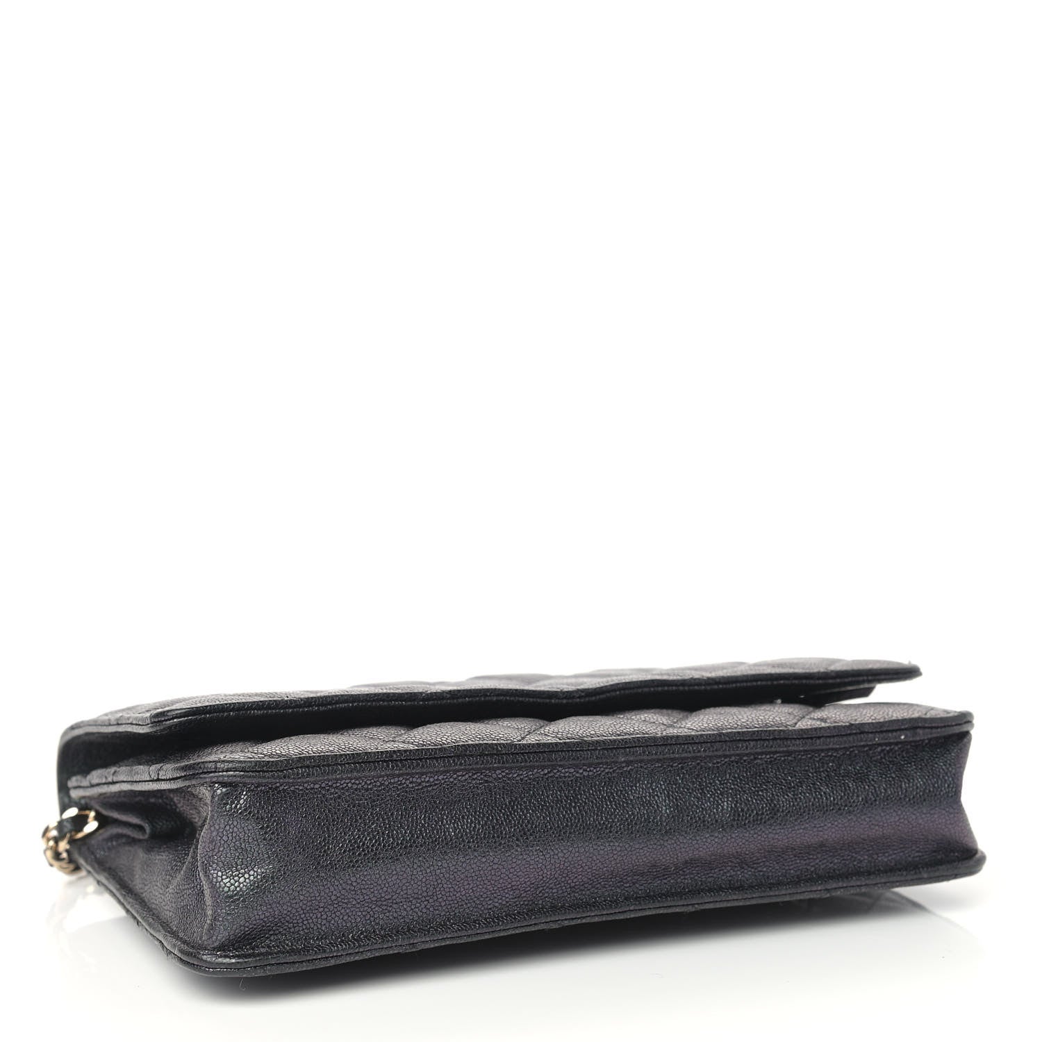 Chanel Iridescent Caviar Quilted Wallet On Chain WOC Black 4 of 10