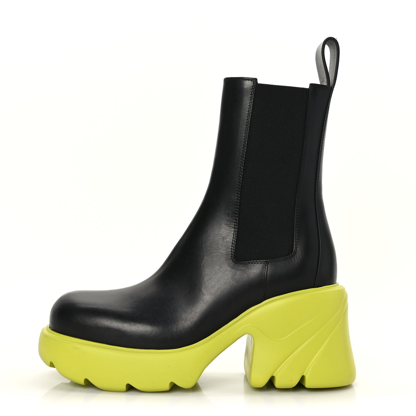 Calfskin Flash Ankle Boots 36 Black Kiwi