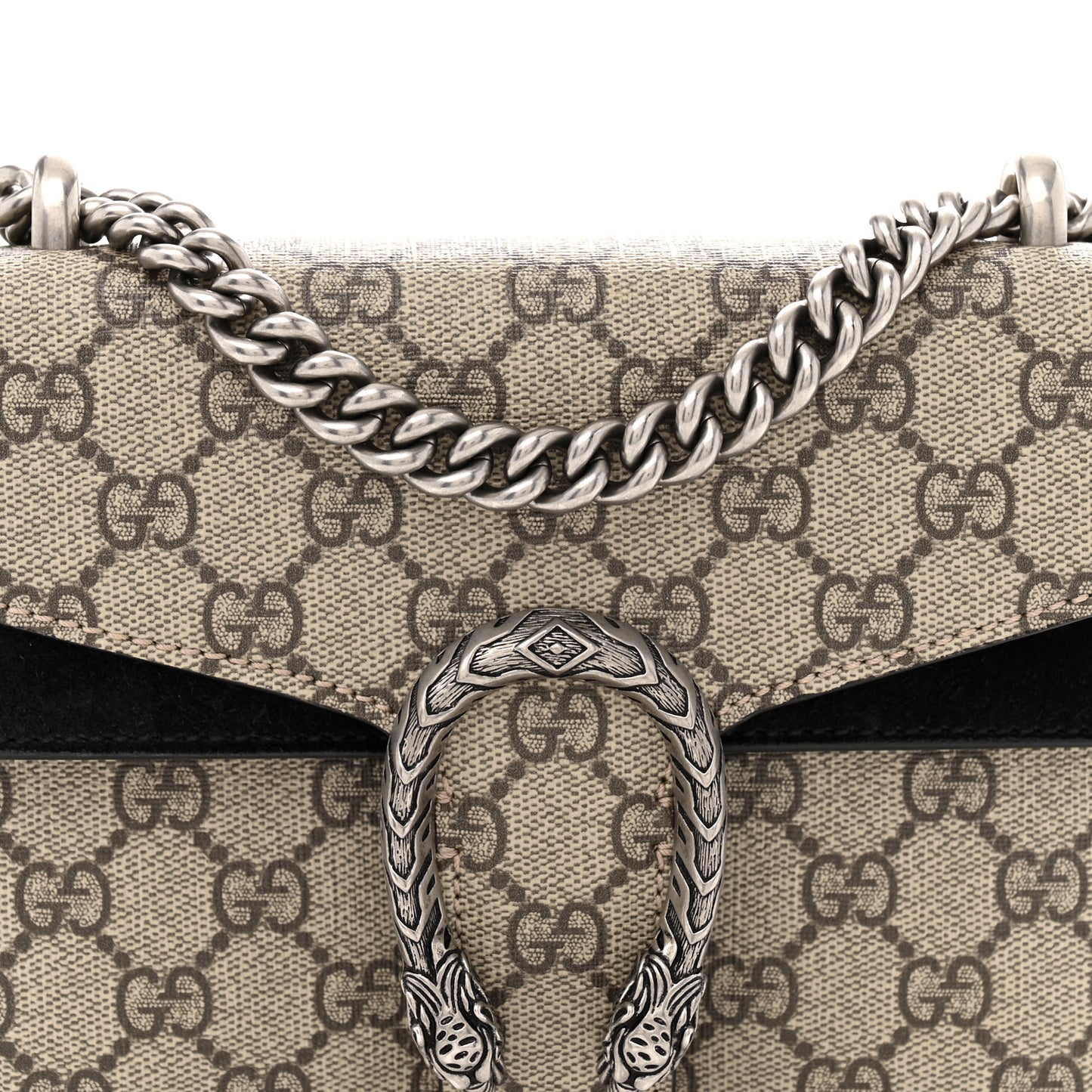 GG Supreme Monogram Mini Dionysus Shoulder Bag Black