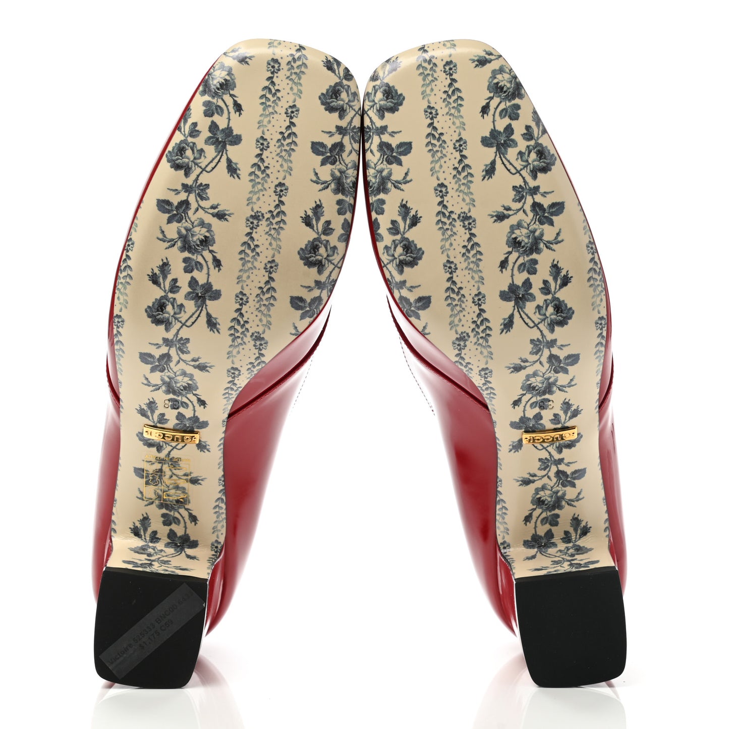 Vernice GG Victoire 55mm Loafer Pumps 38 Hibiscus Red