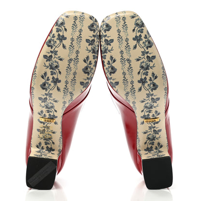 Gucci Vernice GG Victoire 55mm Loafer Pumps 38 Hibiscus Red 5 of 9