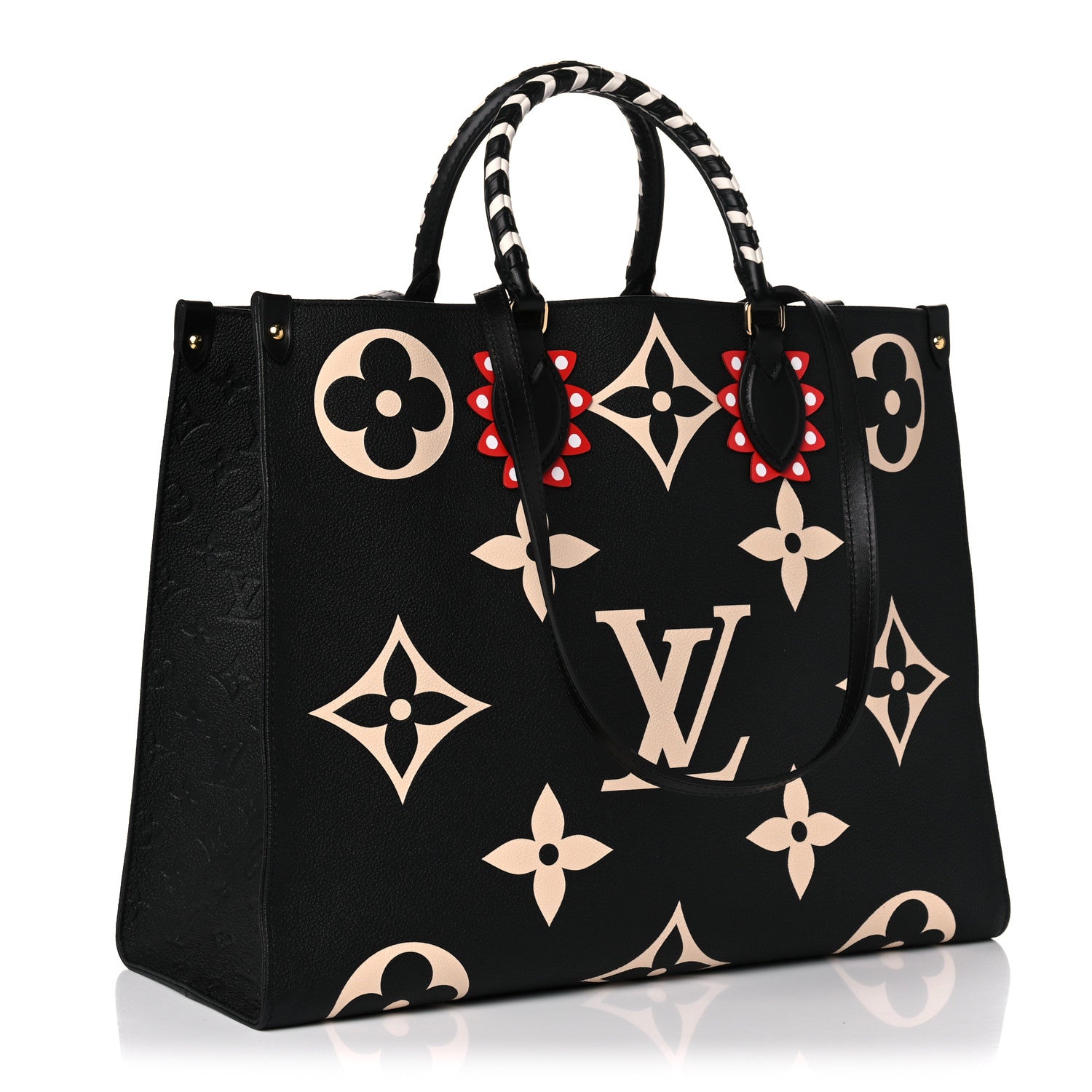 Louis Vuitton Empreinte Monogram Giant Crafty Onthego GM Black Creme 3 of 9