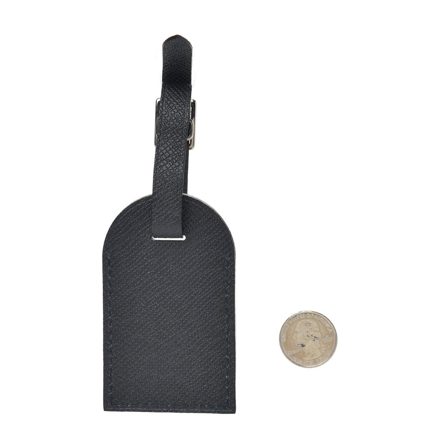 Calfskin Luggage Tag Black