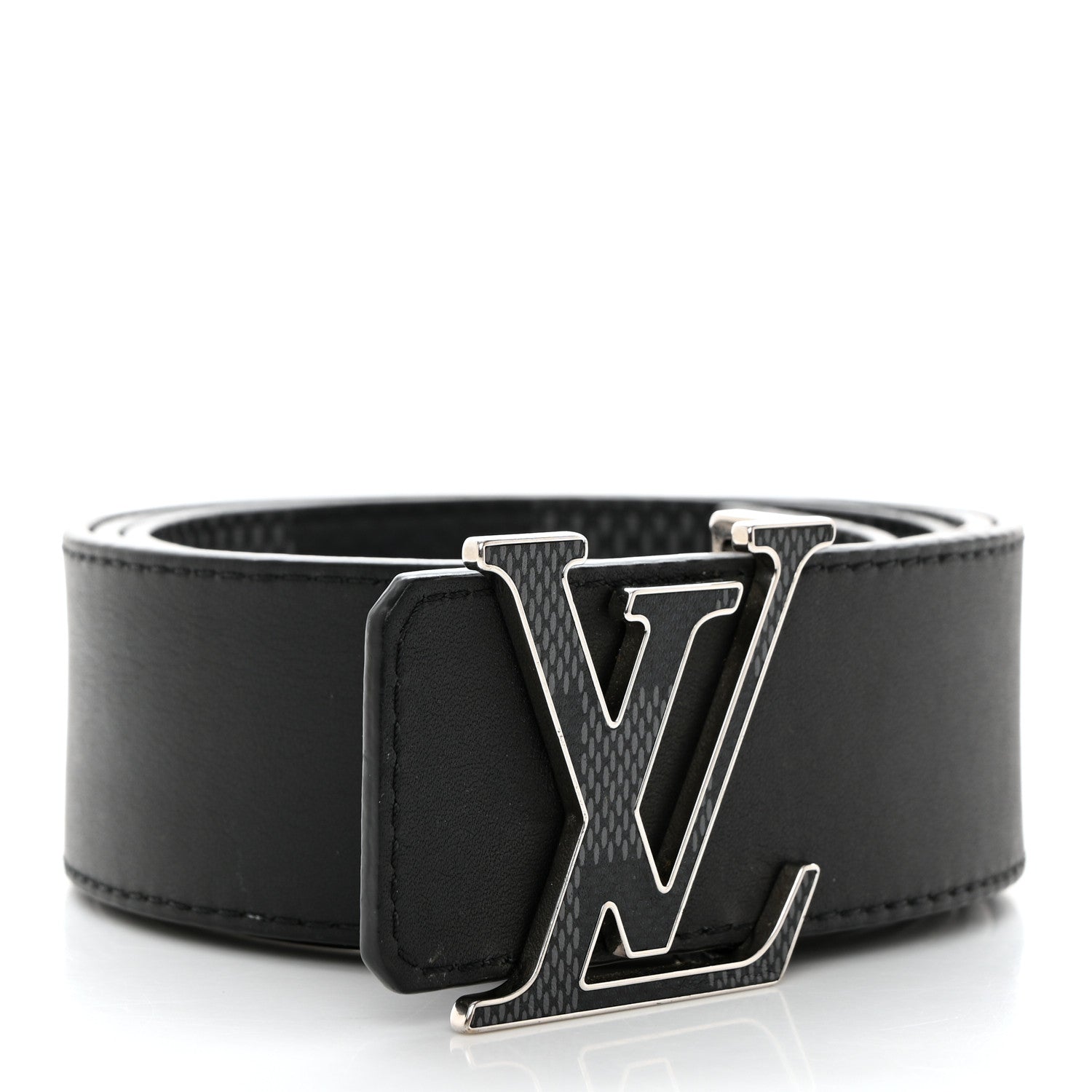 Louis Vuitton Damier Graphite Damier Infini 40mm LV Initiales Reversible Belt Onyx Black 90 36 2 of 8