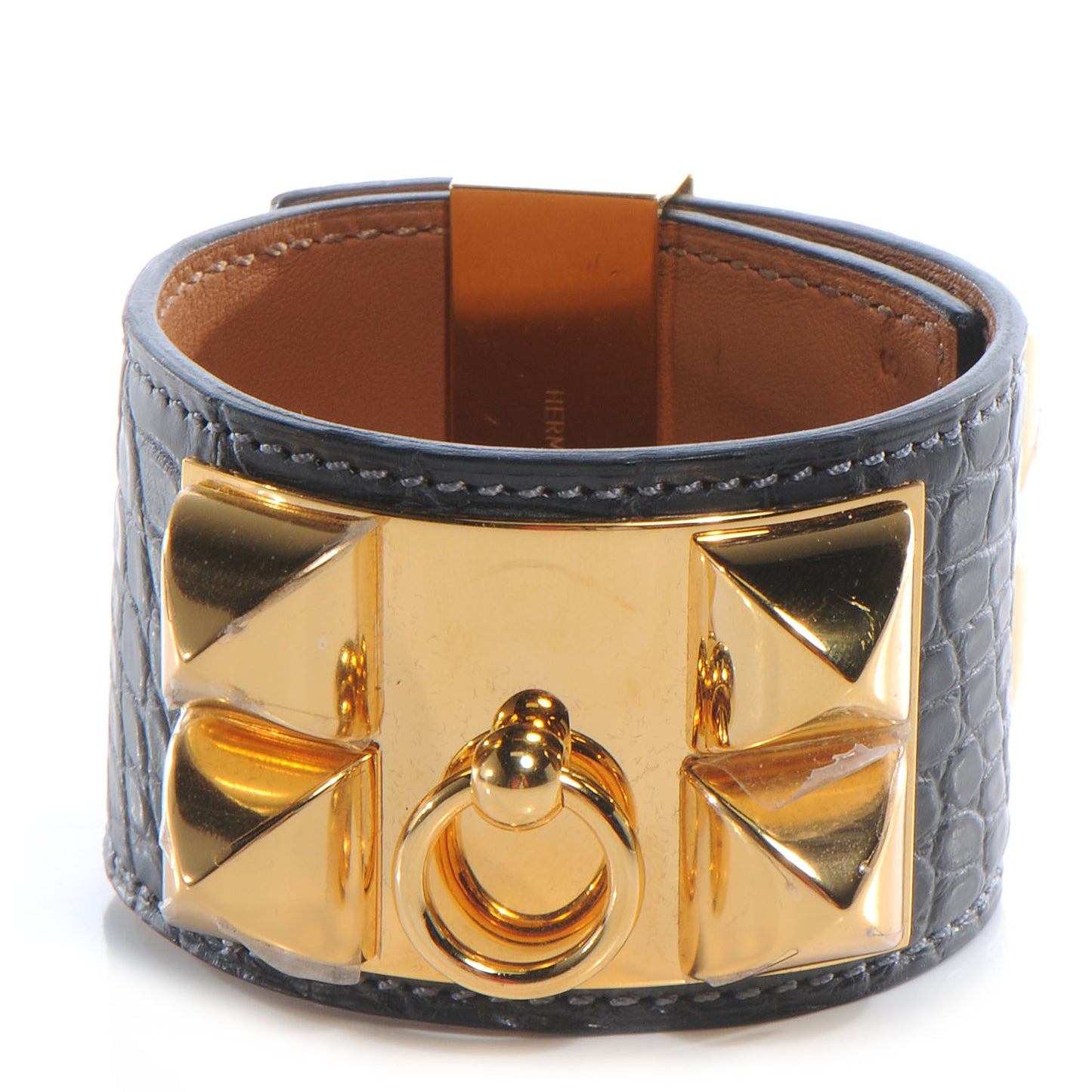 Matte Alligator Collier De Chien CDC Bracelet S Graphite