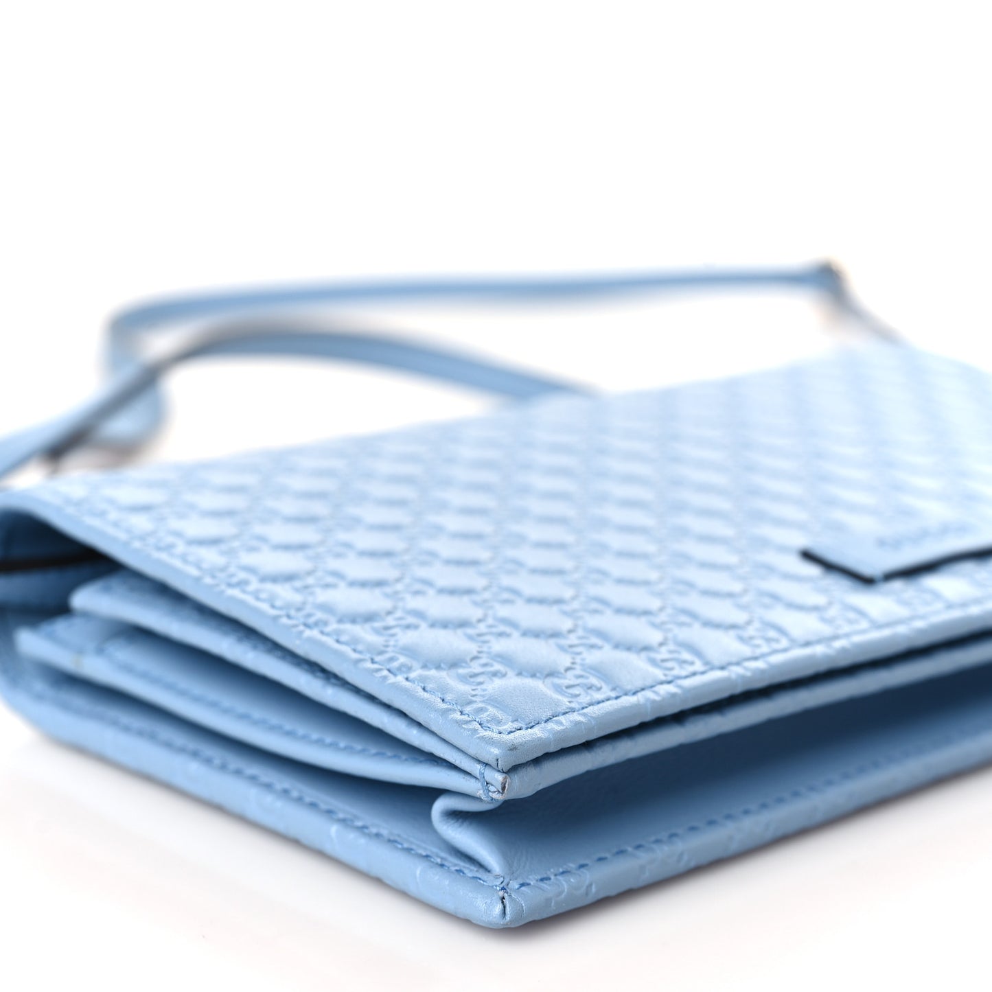 Microguccissima Crossbody Wallet Mineral Blue