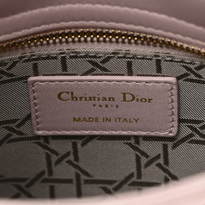Christian Dior Metallic Lambskin Cannage Mini Lady Dior Lotus 6 of 11