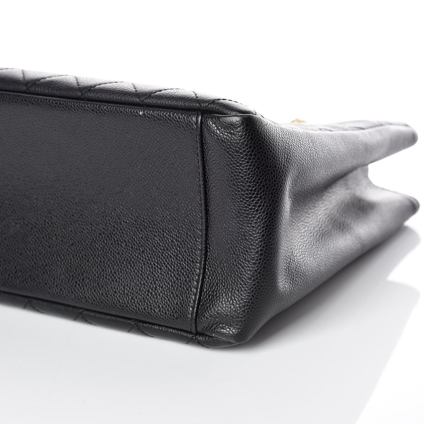 Caviar Quilted Grand Shopping Tote GST Black