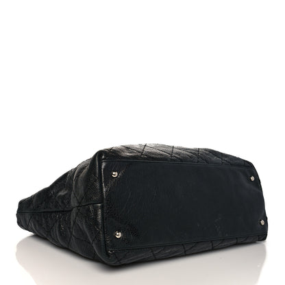 Chanel Glazed Calfskin Large On The Road Tote Black 3 of 8