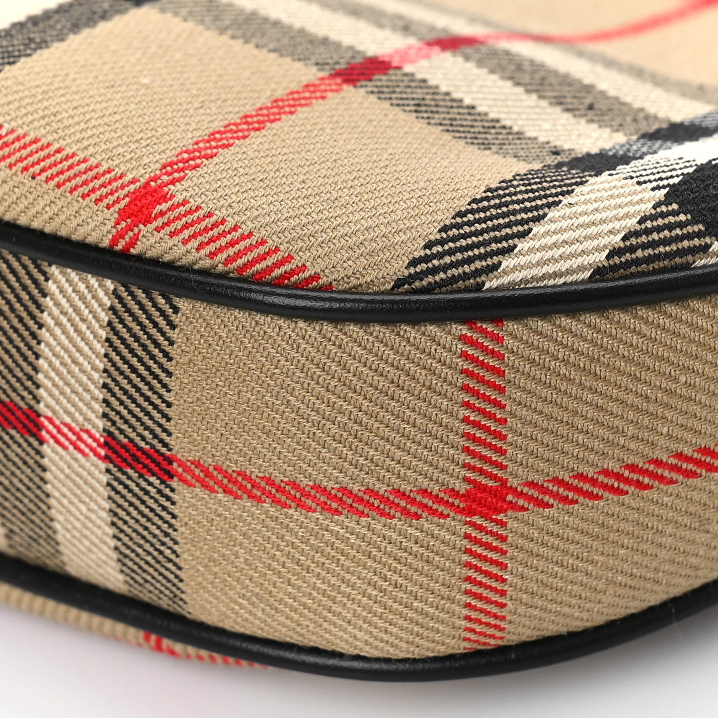 Vintage Check Calfskin Olympia Pouch Archive Beige