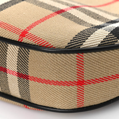 Burberry Vintage Check Calfskin Olympia Pouch Archive Beige 8 of 8