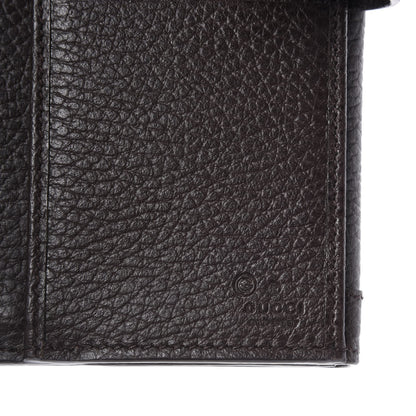 Gucci Calfskin Continental Charmy Wallet Dark Brown 6 of 8