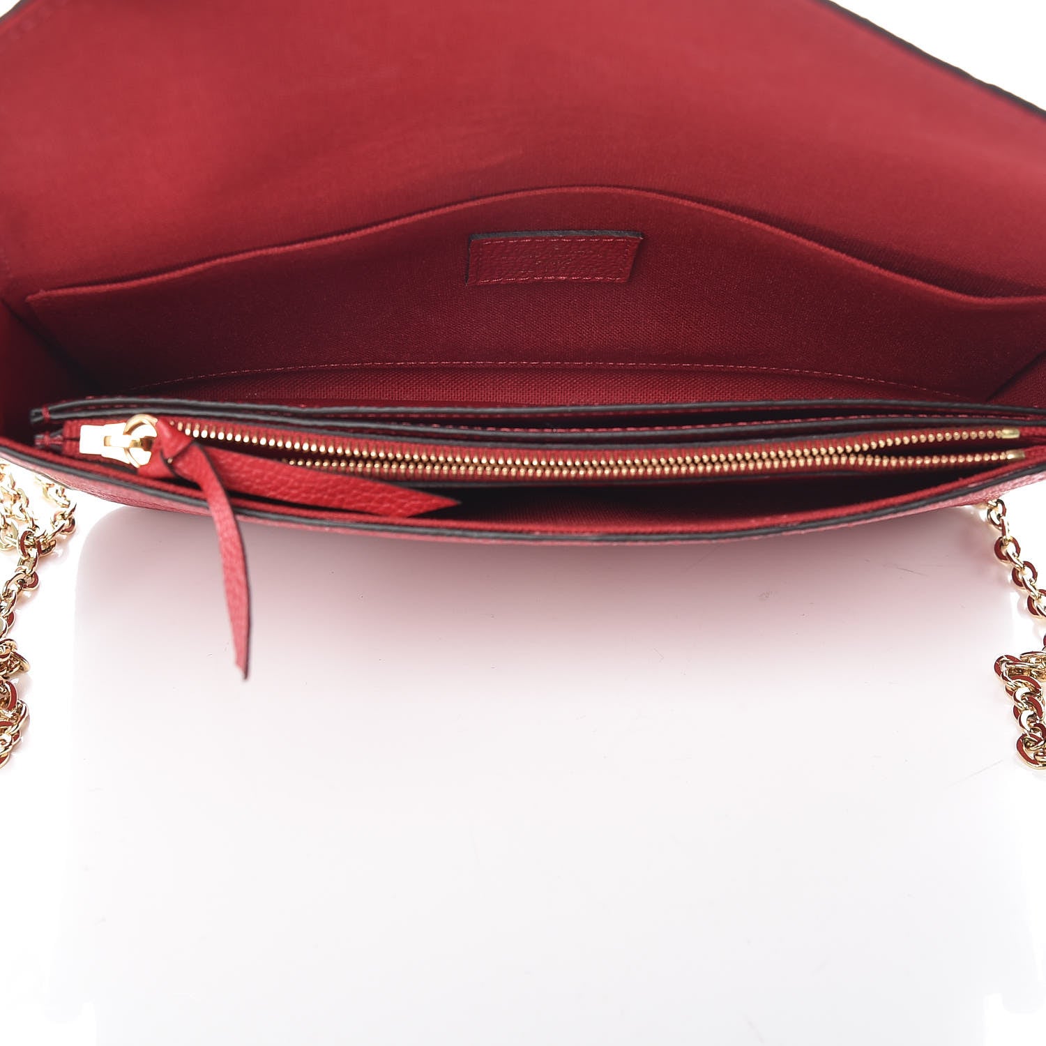 Louis Vuitton Empreinte Pochette Felicie Chain Wallet Cherry 7 of 13