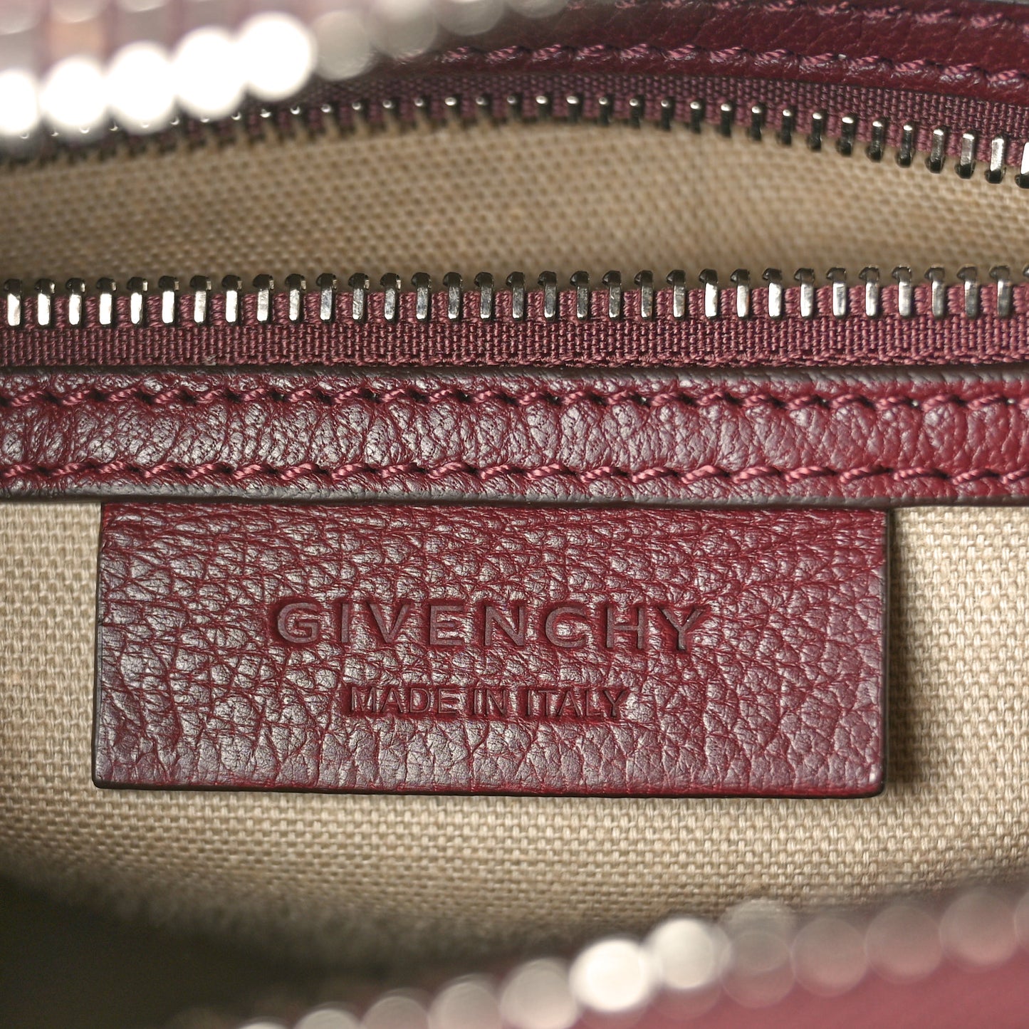 Sugar Goatskin Small Antigona Oxblood