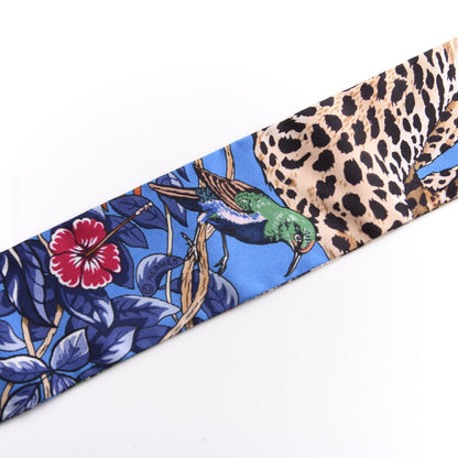 Hermes Silk Jungle Love Love Twilly Bleu Gitane Gris Bleuete 4 of 4