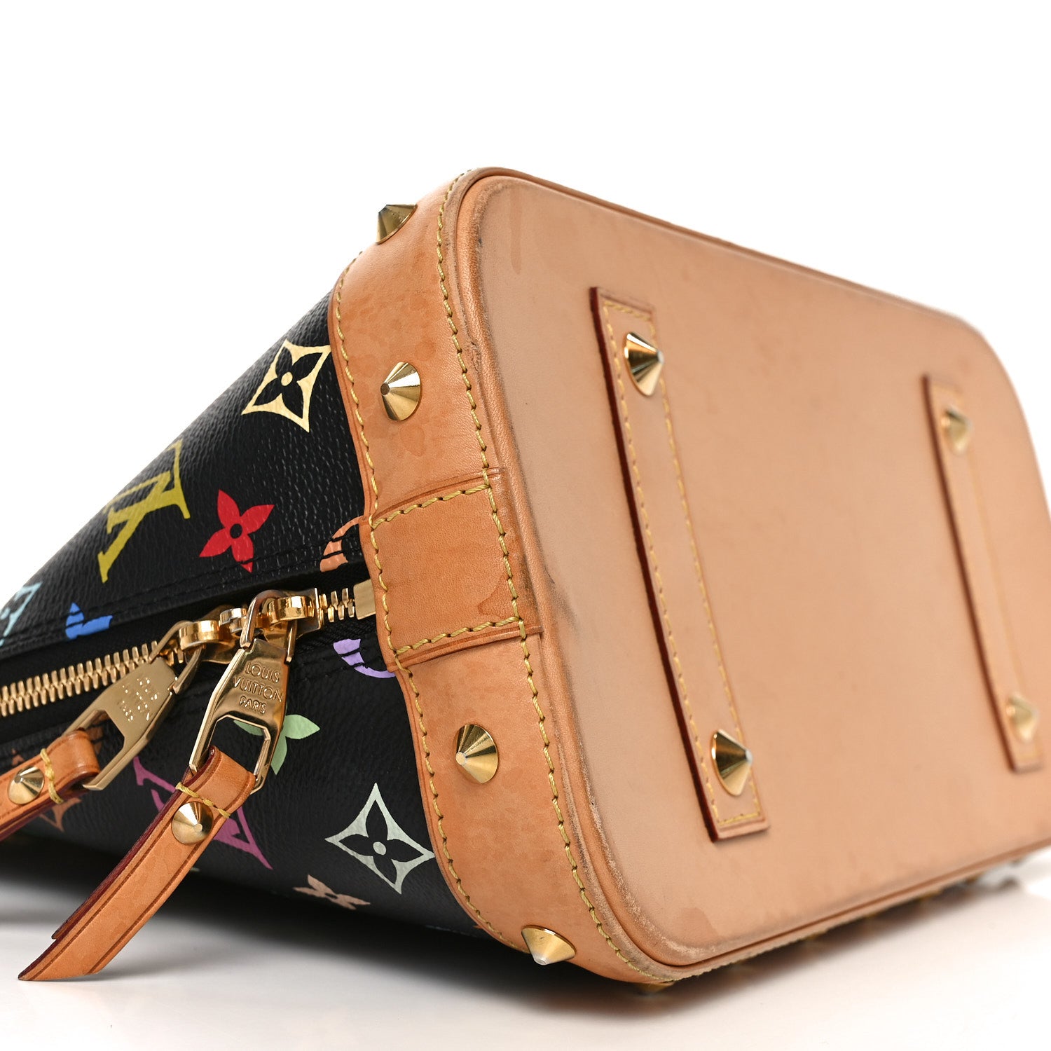 Louis Vuitton Monogram Multicolor Alma PM Black 7 of 8