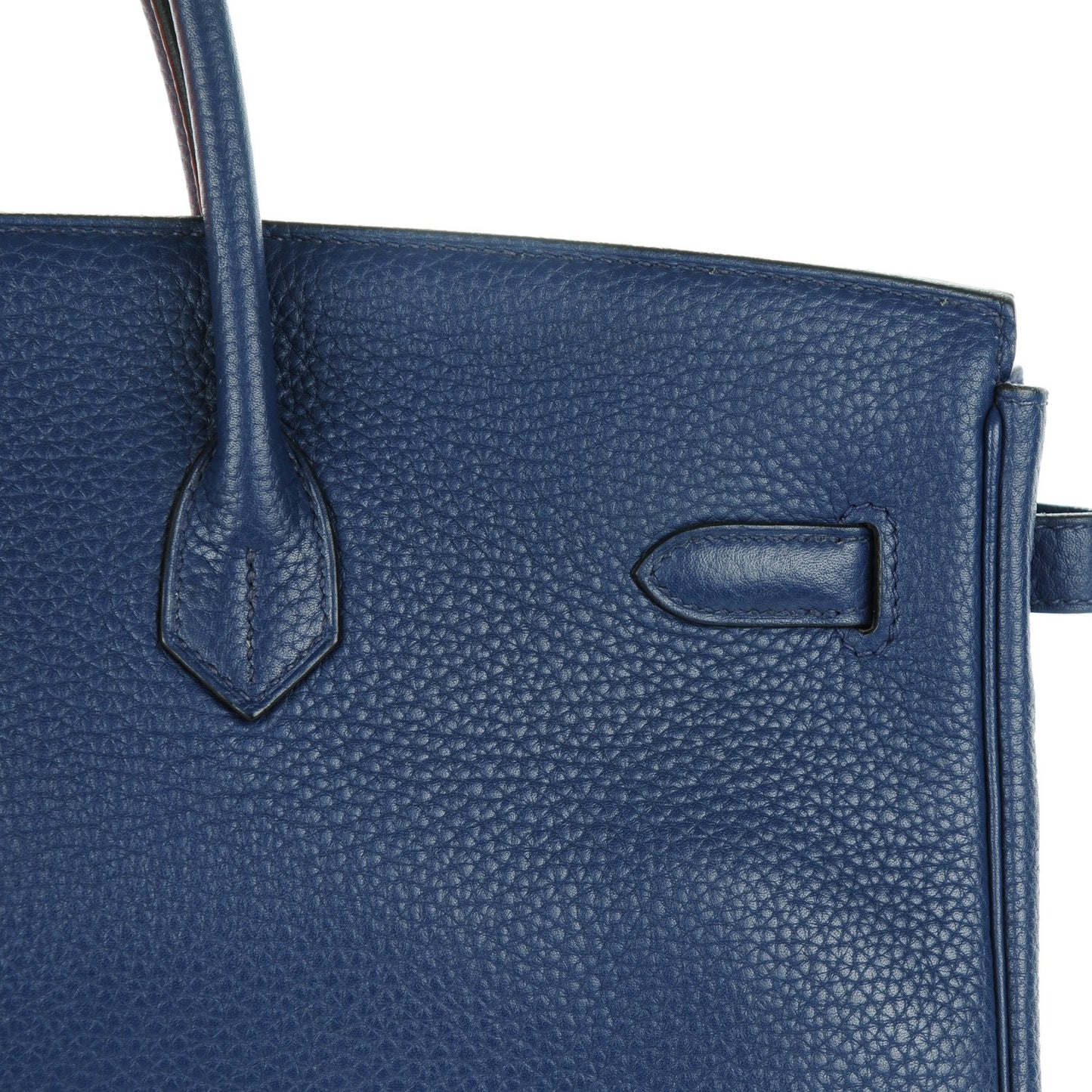 Taurillon Clemence Birkin 40 Bleu Saphir