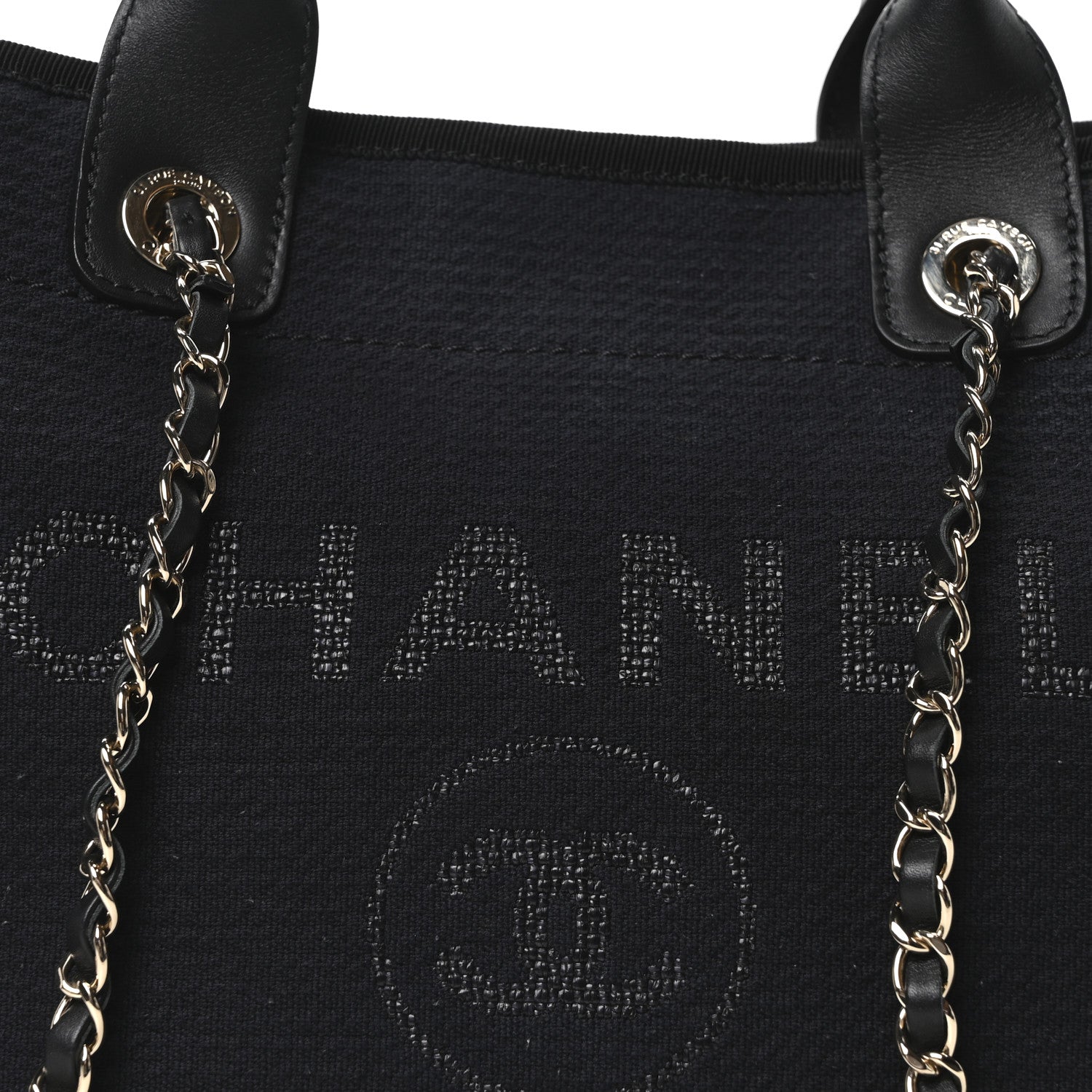Chanel Mixed Fibers Small Deauville Tote Black 9 of 12