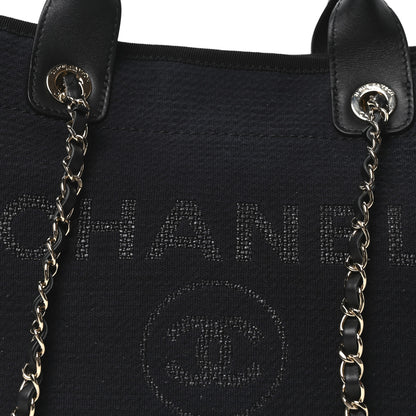 Chanel Mixed Fibers Small Deauville Tote Black 9 of 12
