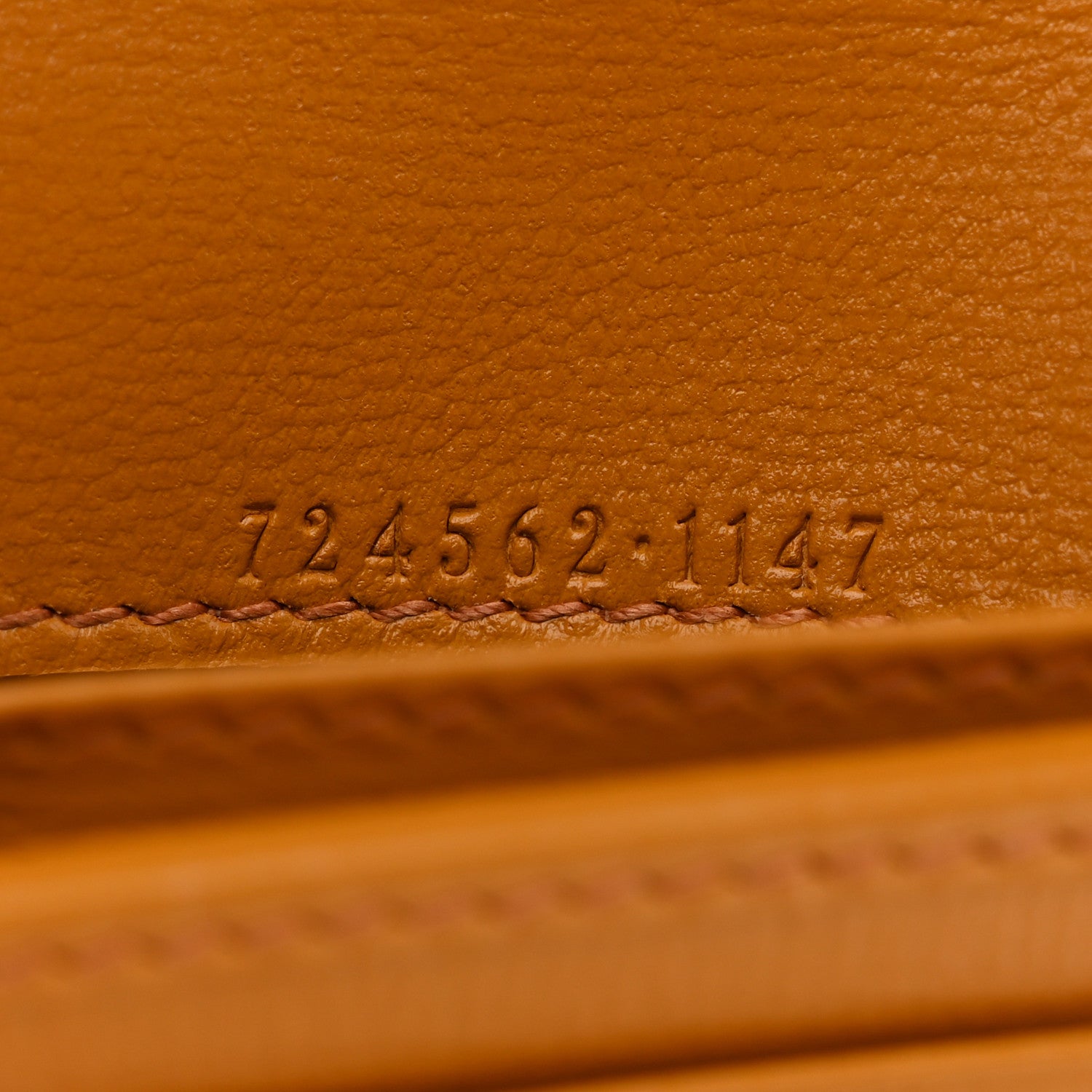 Gucci GG Supreme Monogram Textured Calfskin Retro Interlocking G Passport Case Beige Yellow 7 of 14