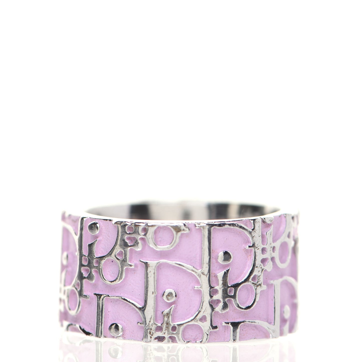 Silver Logo Ring 6 Pink